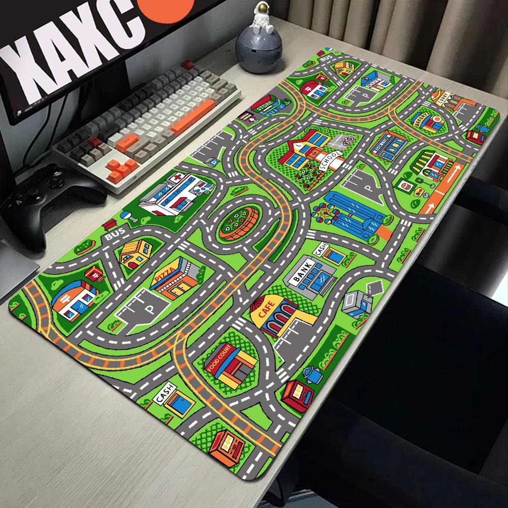 Gaming Accessories Pc Setup - Alas Mouse kartun jalanan kota Aksesori