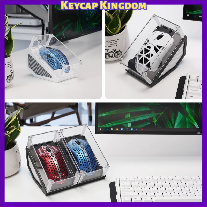 Gaming Accessories Pc Setup - Penutup Debu Mouse Akrilik Transparan 3D