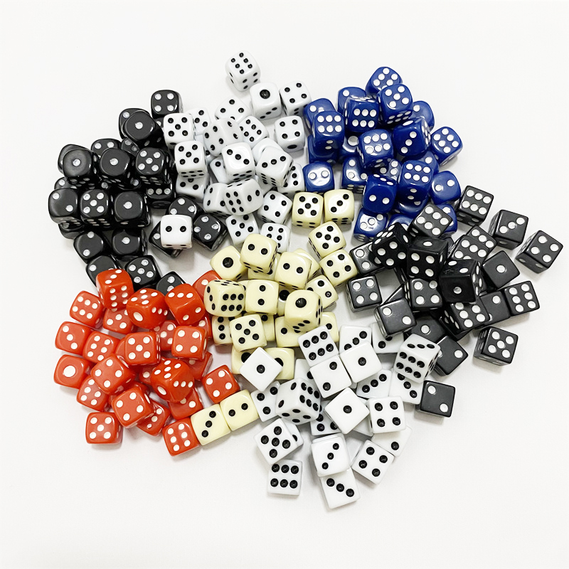 Gaming Accessories White - 50 Buah 10Mm Akrilik Titik Persegi