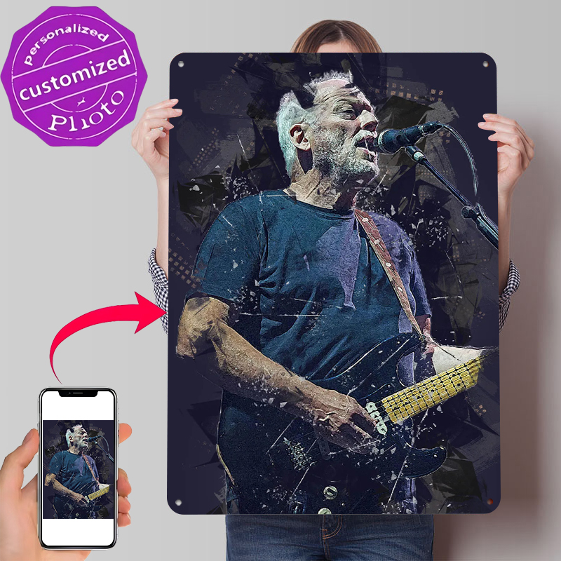 Gaming Accessories Men - Poster Logam David Gilmour Seni Dinding