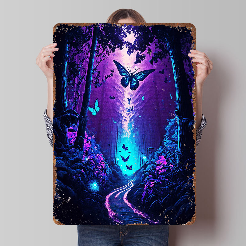 Vintage Gaming Accessories - Poster Logam Lumen Lighting, Seni Dinding