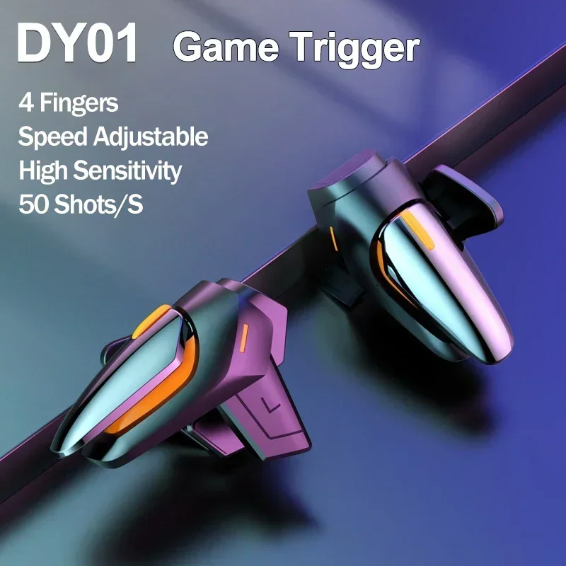 Gaming Accessories Mobile - DY01 Ponsel 4 Jari Gamepad Joystick