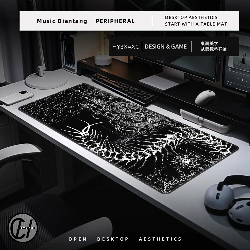 Hitam Putih Cybersigilism Desk - Gaming Accessories White ulasan dan harga