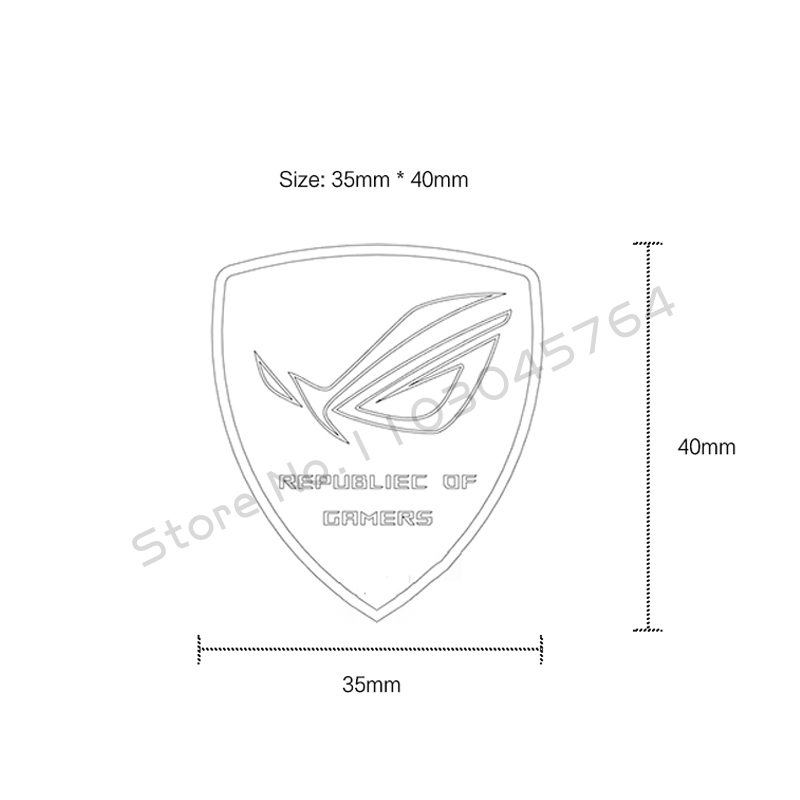 Stiker komputer aluminium Logo - Gaming Accessories White ulasan dan harga