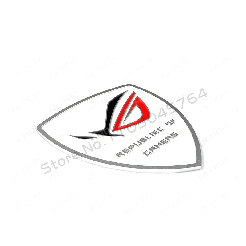 Stiker komputer aluminium Logo - Gaming Accessories White ulasan dan harga