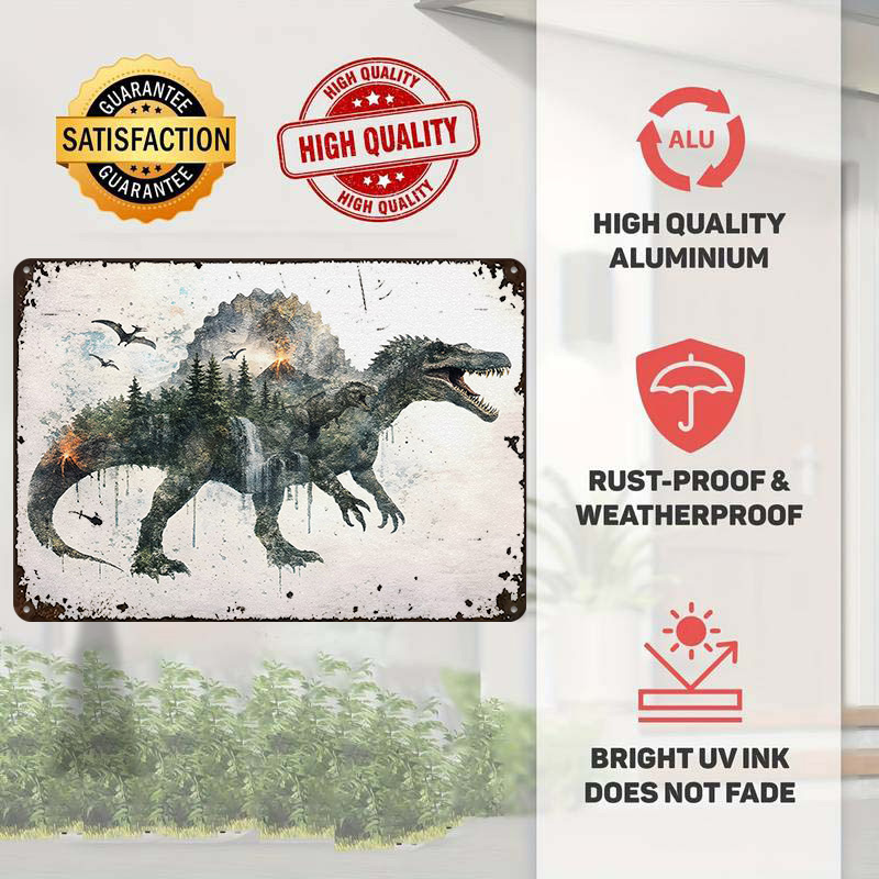 Poster Logam Spinosaurus Seni  - Vintage Gaming Accessories ulasan dan harga