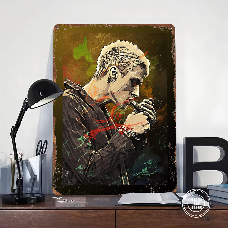 Poster Timah Machine Gun Kelly - Vintage Gaming Accessories ulasan dan harga