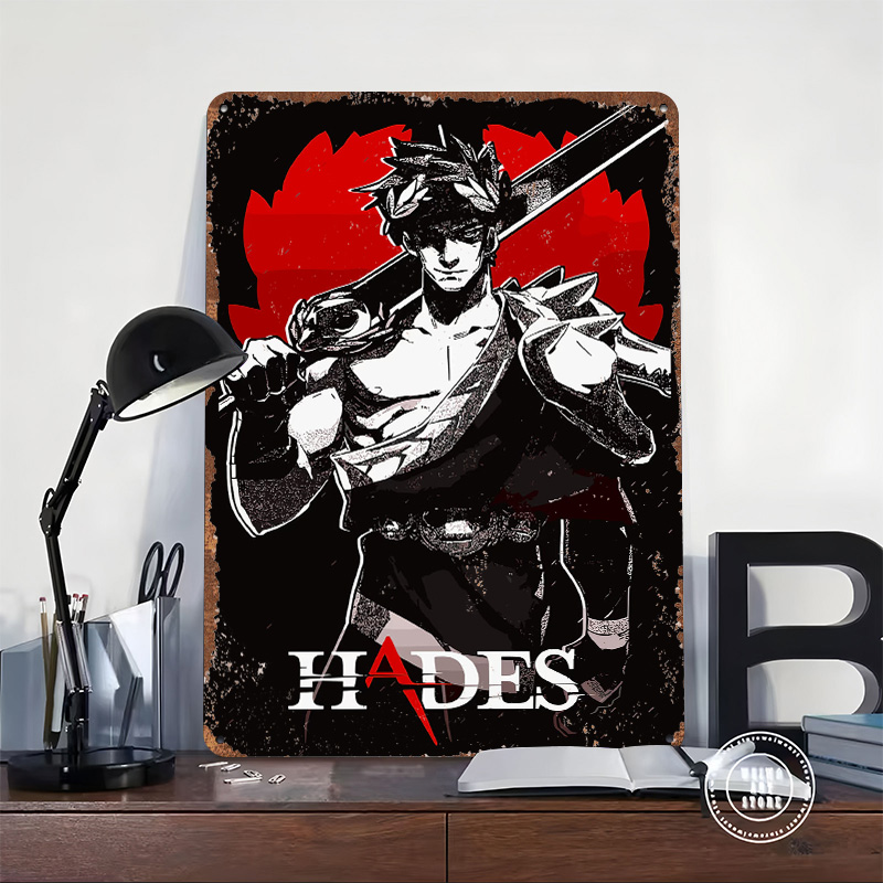Poster Logam Game Hades, Seni  - Vintage Gaming Accessories ulasan dan harga