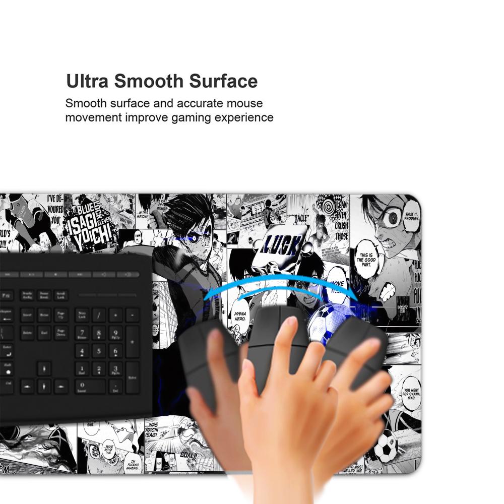 Hitam dan Putih Anime Mouse Pa - Gaming Accessories White ulasan dan harga