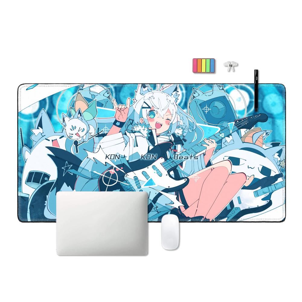 Shirakami Fubuki Mouse Pad Lap - Gaming Accessories White ulasan dan harga