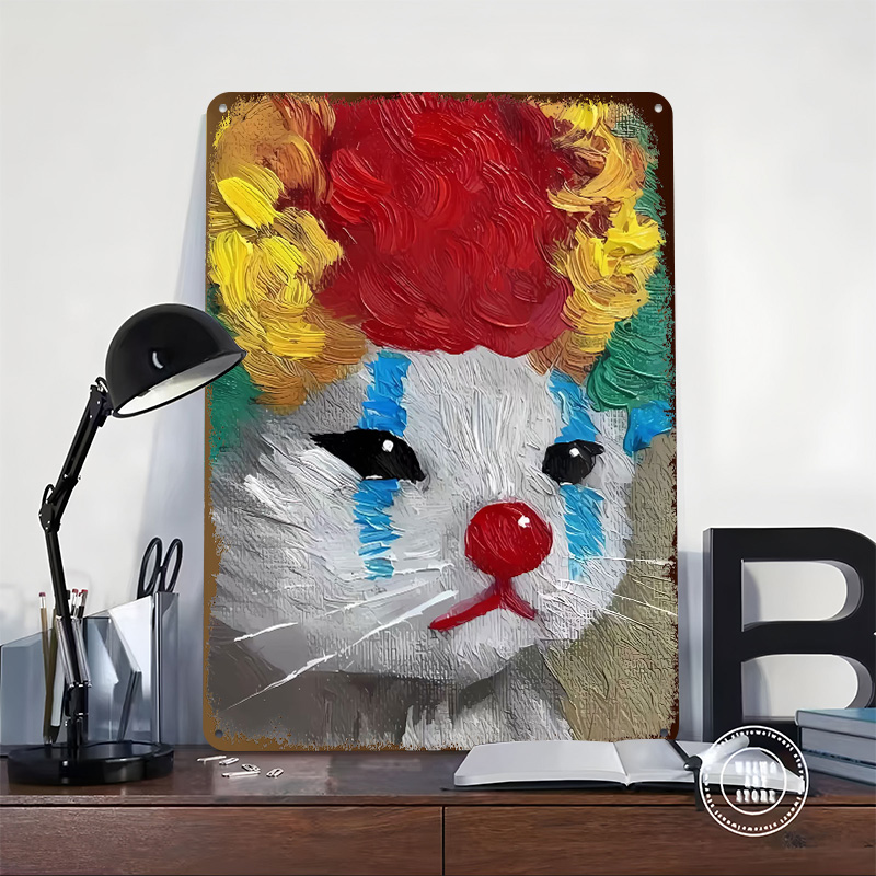 Lukisan Kucing Badut Sedih Pos - Vintage Gaming Accessories ulasan dan harga