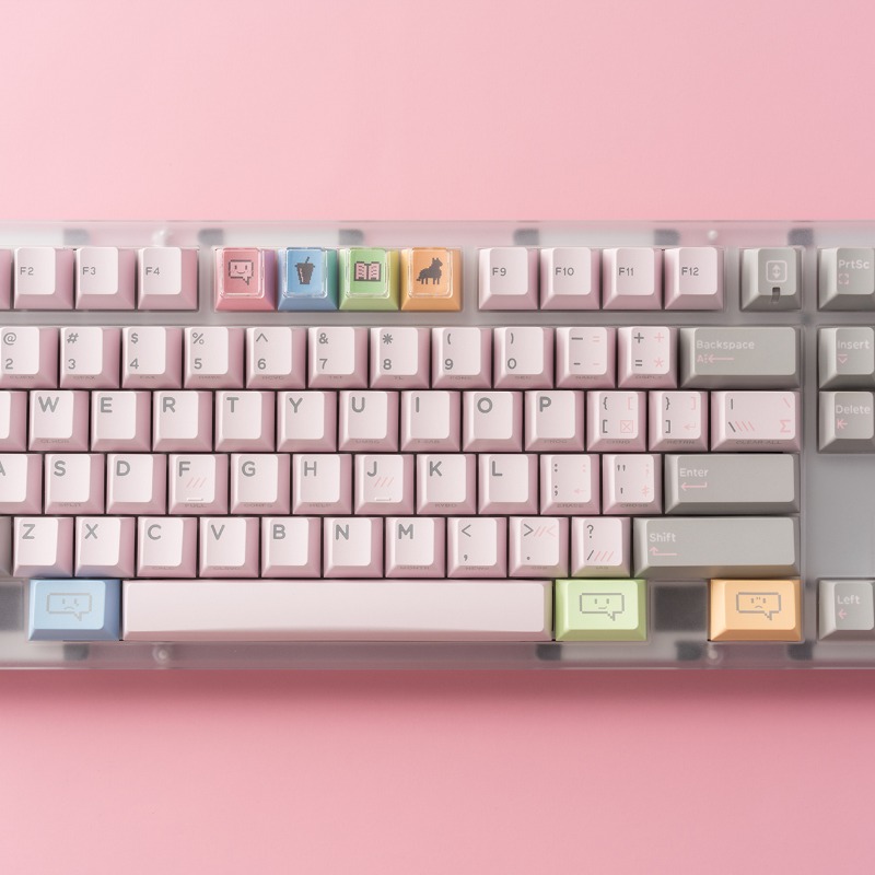 Set Keycaps Tema Vintage Pink  - Vintage Gaming Accessories ulasan dan harga