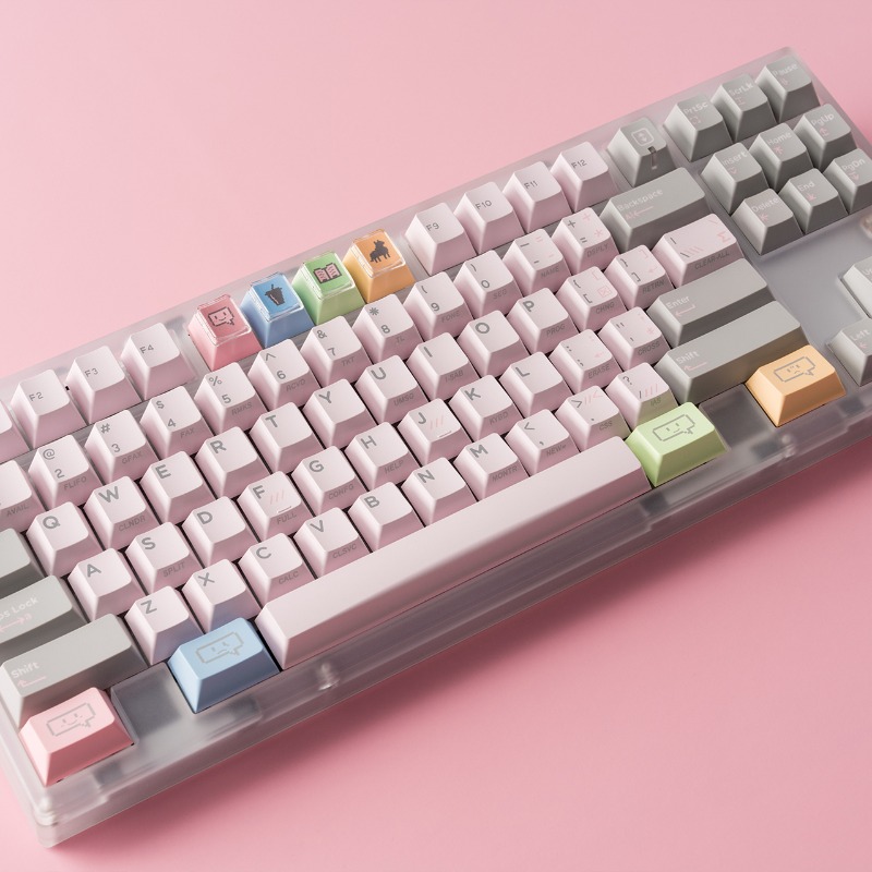 Set Keycaps Tema Vintage Pink  - Vintage Gaming Accessories ulasan dan harga