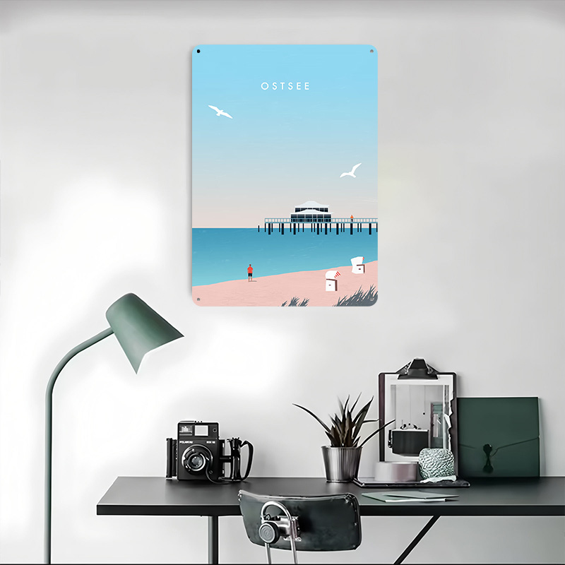 Poster Laut Baltik Tanda Logam - Vintage Gaming Accessories ulasan dan harga