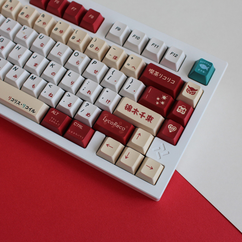 Lycoris Recoil Anime PBT Keyca - Gaming Accessories White ulasan dan harga