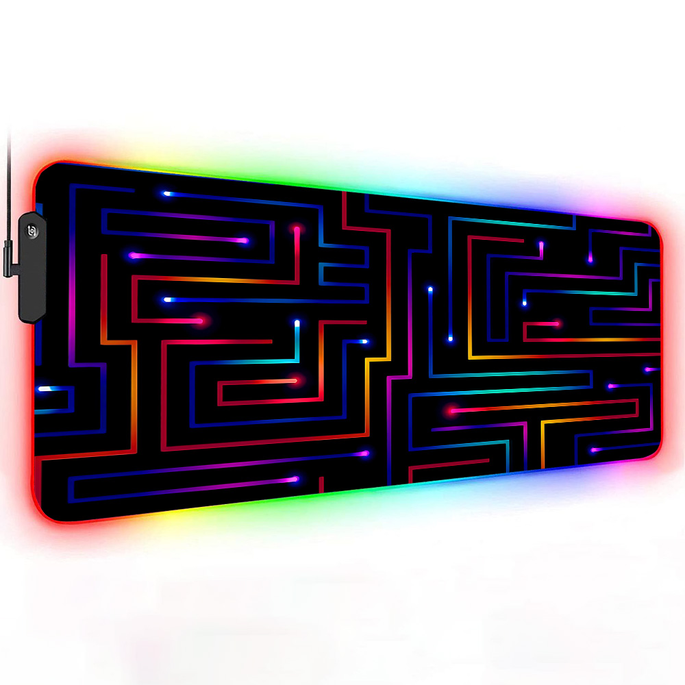 Xxl Mouse Pad 900X400 Neon Cir - Gaming Accessories Pc Setup ulasan dan harga