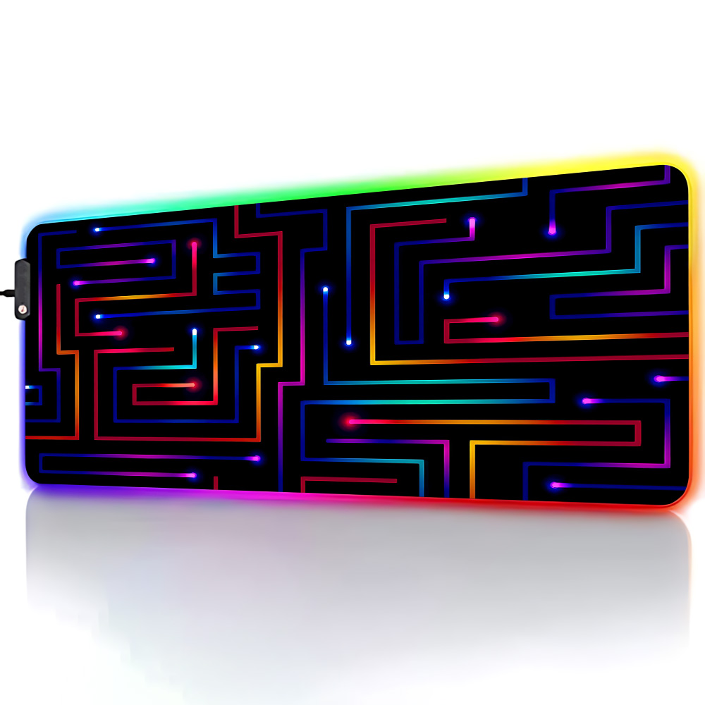 Xxl Mouse Pad 900X400 Neon Cir - Gaming Accessories Pc Setup ulasan dan harga